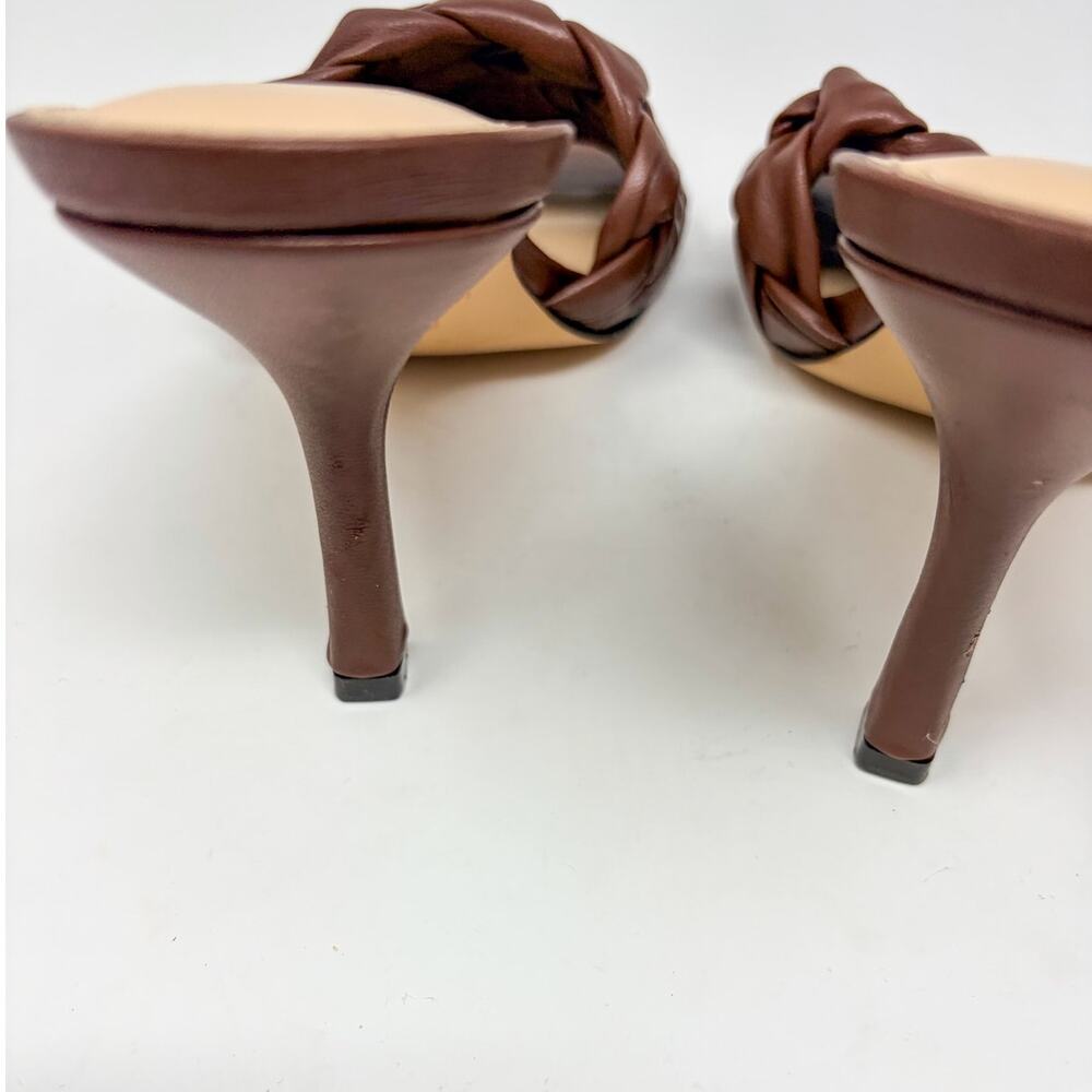 NWOT Marc Fisher Women's Draya Braided Mule Sandals Brown Size 7.5 - Picture 10 of 14